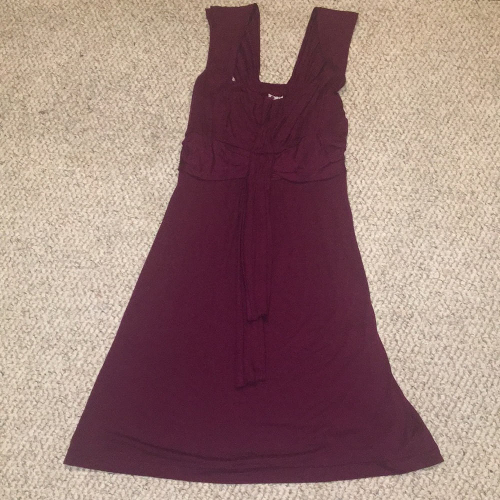 Beautiful burgundy cotton dress